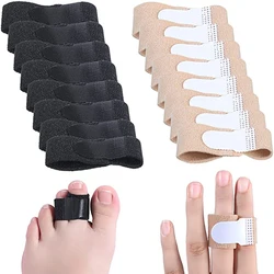 Toe straightener, corrector hálux valgus, dedo tala bandagem, ferramenta do cuidado do pé, 4pcs