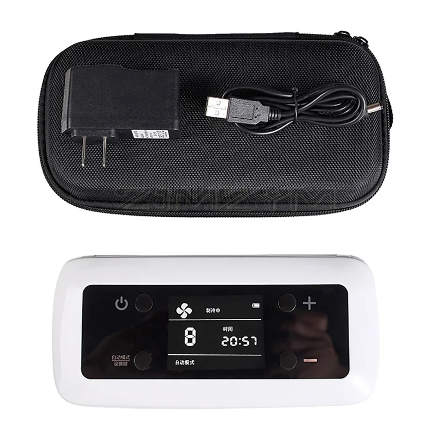 Refrigerador portátil de insulina para diabéticos, bolsa de almacenamiento recargable, Mini nevera para medicamentos, caja de hielo con pantalla LCD