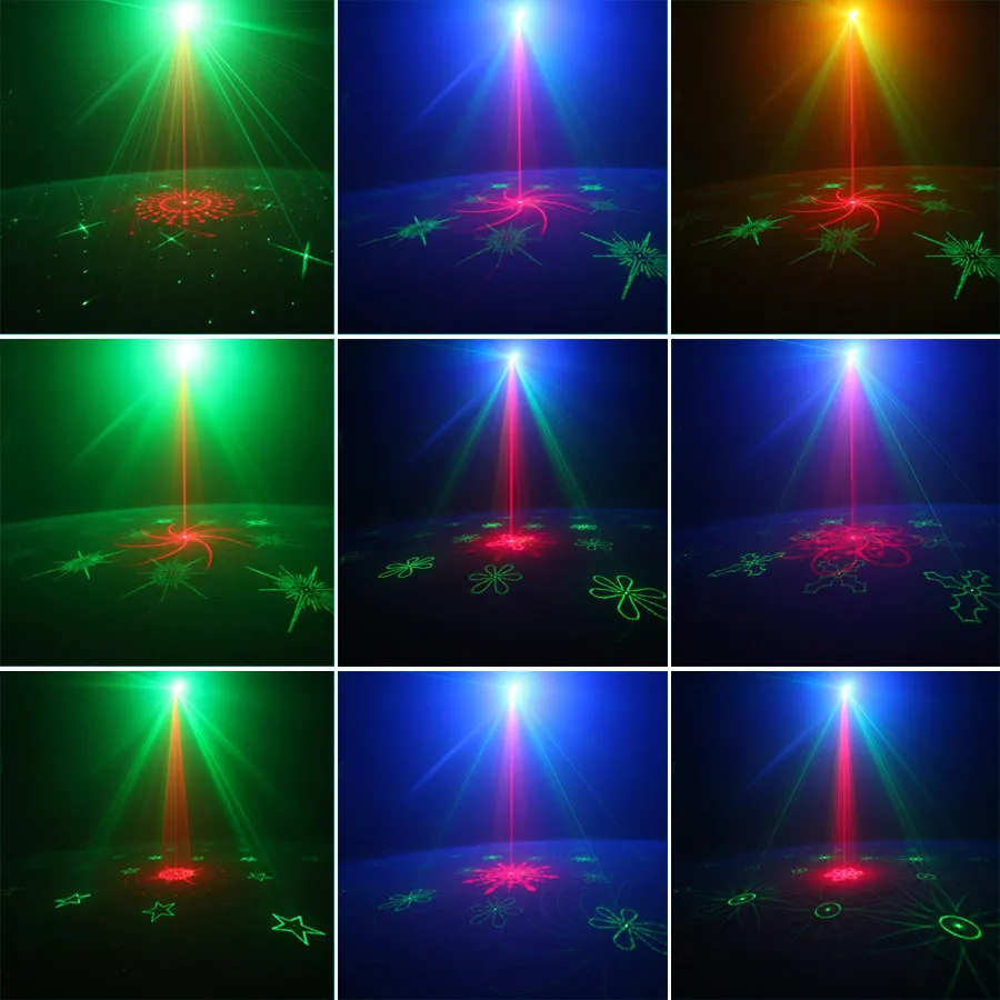 ESHINY Stars/24/40/64 Patterns DJ Laser Light Disco Party R&G Projector RGB LED Bar Magic Dance Stage Lighting Sky Mini USB Z4N7