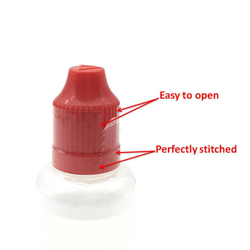 200Pcs/Lot PVC Heat Shrink Wrap Tube for 5ml 10ml 15ml 20ml 30ml 50ml Plastic dropper bottle Clear Shrink Film Shrink Seal