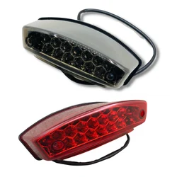 Smoke Lens Universal Motorcycle Rear Brake Light 21 LED Motorbike License Plate Tail Flashers For Honda Suzuki Yamaha Kawasaki