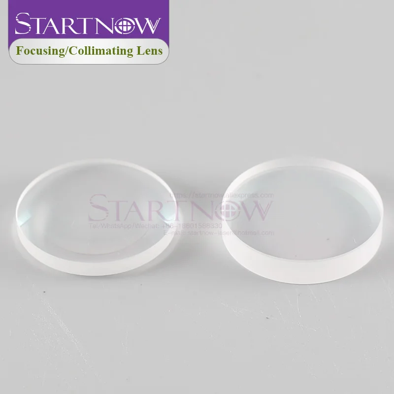 Startnow 2PCS 1064nm Fiber Laser Collimate Lens D37 38.1 Quartz Focusing Lens Raytools WSX Precitec Laser Cutting Machine Parts