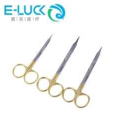 1Pcs Dental Surgical Medical Dissecting Scissors Dressing Curved/ Straight Sharp Shears  Stainless Steel Tools