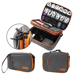 Travel Cable Storage Travel Cable Bag Gadget Organizer Makeup Bag Digital Charger Wires Storage Bag Double Layer