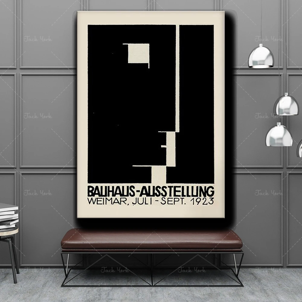 Bauhaus Art Exhibition poster, Bauhaus Exhibition print, Herbert Bayer poster, Bauhaus Print, Walter gropius, Bauhaus art exhibi