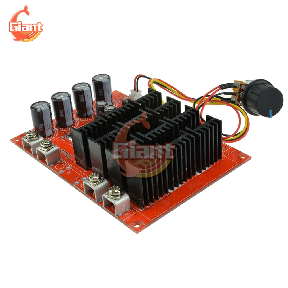 10-50V 60A DC Motor Speed Controller PWM HHO RC Speed Control 12V 24V 48V 3000W MAX Voltage Regulator High Power Drive Module