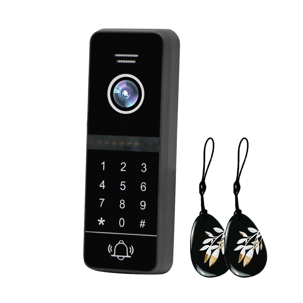 Imagem -03 - Jeatone 4-wire Vídeo Campainha para Vídeo Intercom Sistema Senha Desbloqueio Swiping Chamada Painel 4pin Fhd 1080p Ip65 à Prova d Água 84207