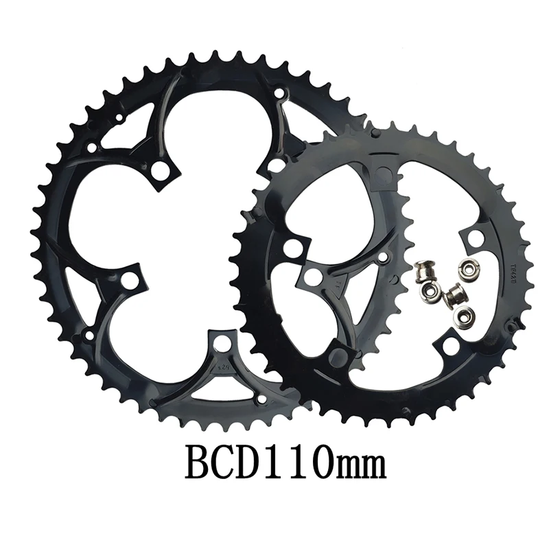 42T 52T 110BCD Road Bicycle Chainwheel Single Speed Steel Chainring Five-nails Sprocket Wheel Chain Wheel Crank Bike Accessories