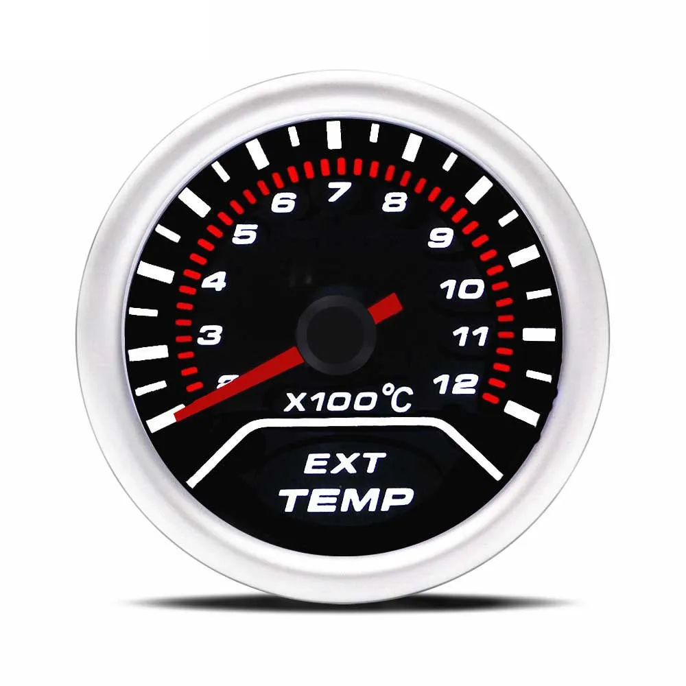 

2" 52mm Exhaust gas temp gauge Smoke lens 200-1200C Auto Exhaust gas temp gauge Car meter