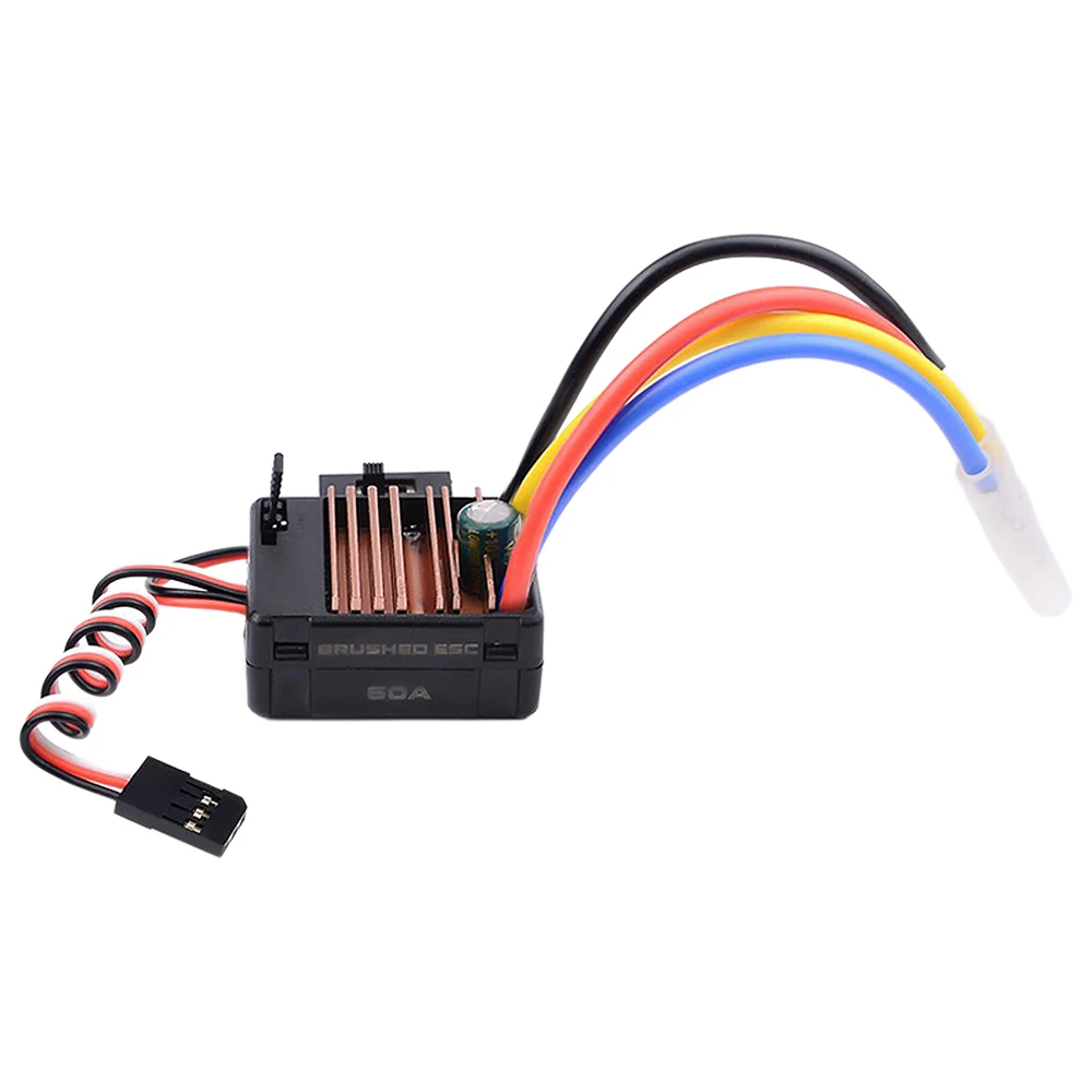 Overtreffen Hobby 60A Esc Geborsteld Electronic Speed Controller Voor 1/10 Tamiya Redcat Traxxas Wltoys 12428 Rc Auto 540 550 Motor