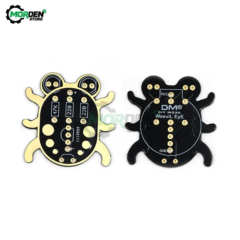 Weevil DIY Kit Eye Electronic Beginner Learn To Solder Fun Kit Handmade Gift Fit for Student Experiment Parent-Child Interaction