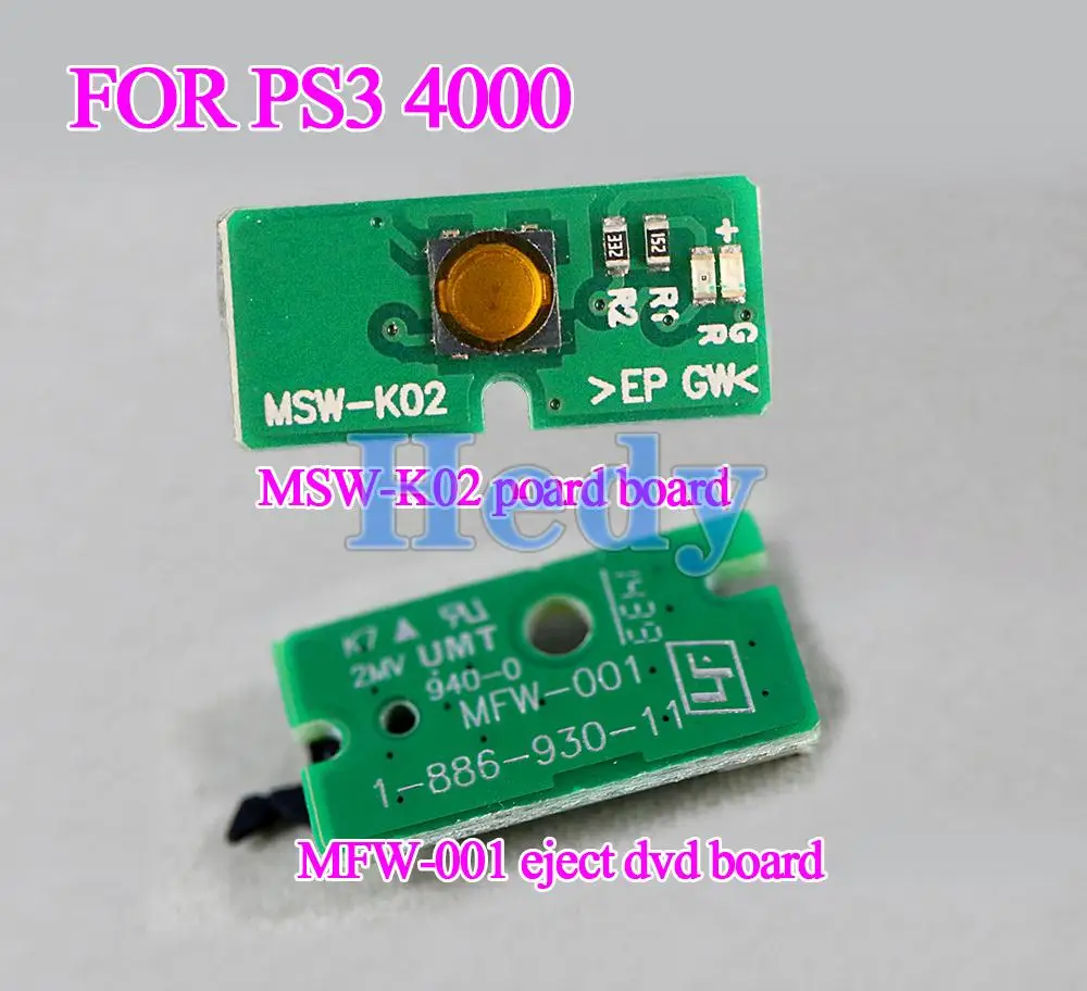 1PC/Set Eject Switch Board PBC Card For PS3 Super Slim 4000 MFW-001 MSW-K02 With Switch Cable Power ON OFF Switch Board