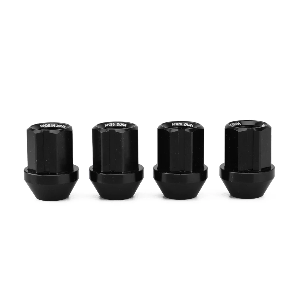 HEX 19mm 20pcs Aluminum M12x1.5 M12x1.25 Wheel Lug Nuts 32mm Length Racing Lug Nut Racing Forged  Style Car Modification