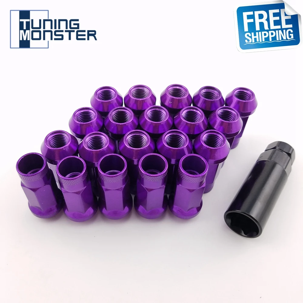 

Free Shipping 20 Pcs Muteki SR48 Steel Wheel Lug Nuts Length 48mm M12x1.25/M12x1.5