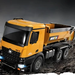 HUINA 1573 1/14 10CH Alloy RC Dump Trucks Engineering Construction Car Remote Control Vehicle Toy RTR RC Truck