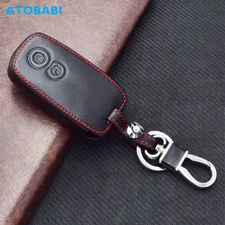 ATOBABI Leather Car Key Case For Suzuki Grand Vitara SX4 2009 2010 2011 2012 2013 2 Buttons Smart Remote Control Protector Cover