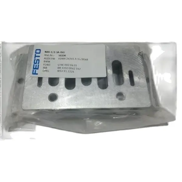 FESTO pneumatic solenoid valve base manifold NAS-1/2-3A-ISO 10336 spot NAS