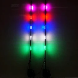 Antenna a LED per auto 12V 24V lampada di guida generale 5 luci scorrevoli a colori 3 tonalità Flash Burst per camion fuoristrada moto