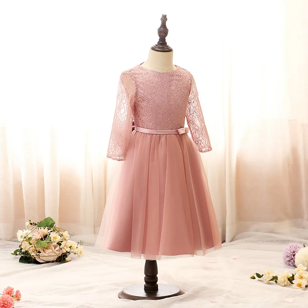 Vestido de tul de princesa para niños, vestido de flores para boda, graduación, ceremonia, cumpleaños, fiesta de noche, celebración de Quinceañera, evento, desfile