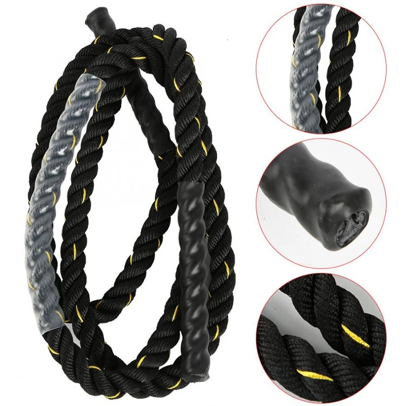 Multi-function Skipping Ropes Heavy Jump Rope Crossfit Weighted Battle Indoor Outdoor Power Training Fitness Home Gym Equipment