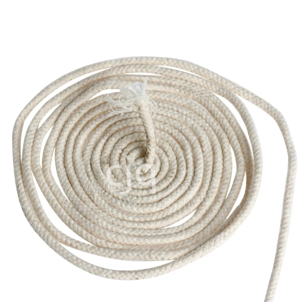 Length 10m / diameter 4mm round cotton oil lamp oil wick burner alcohol wick rope cotton wick DIY physical material