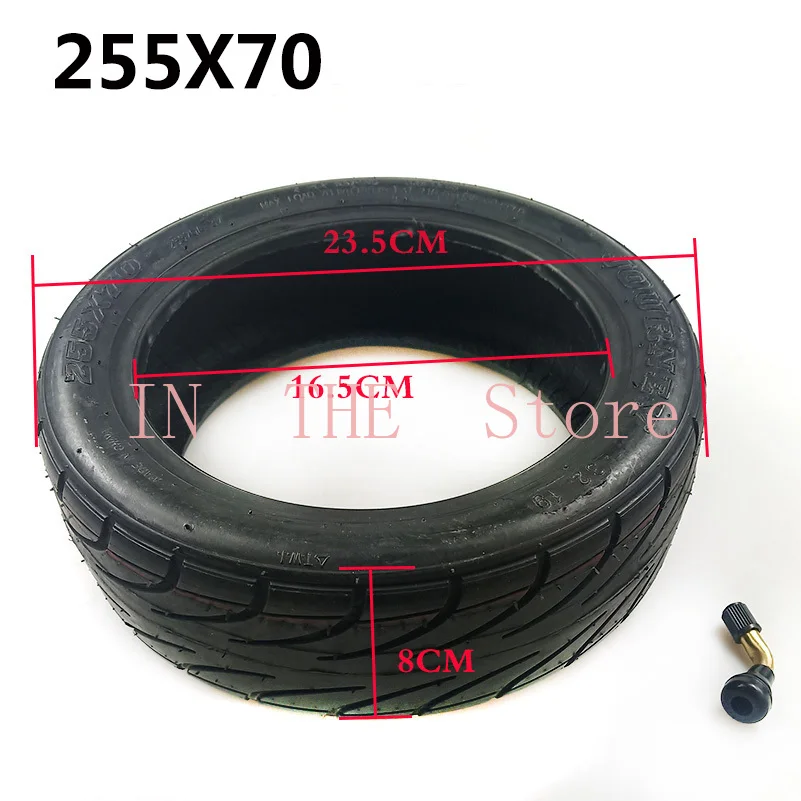 Good Quality 255x70 Vacuum Tire 255*70 Tubeless Tyre Folding Mini Leisure Car 10 Inch Electric Scooter 