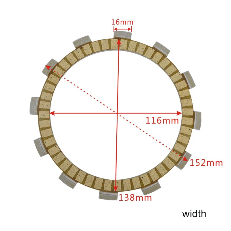 Motorcycle Clutch Friction Plate Kit for SUZUKI GSX400 GSX400F DR500 DR500S DR600 DR600R DR600S LS650 Savage GSX 400 DR 500 600