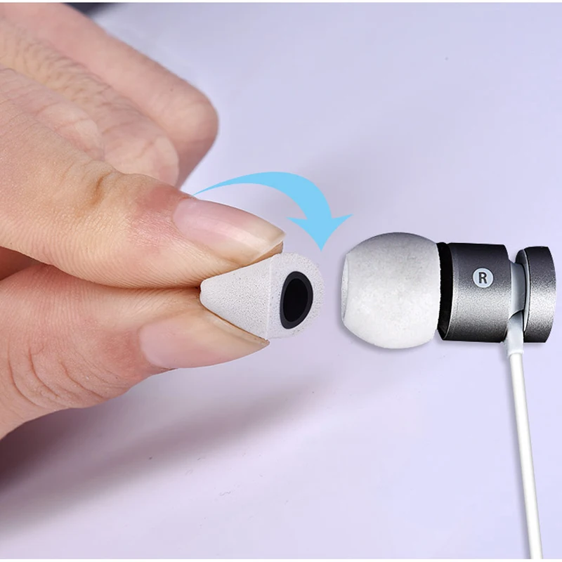 2 Paar Memory Foam Ear Tips Oor Pad TS200 4.5Mm (L M S) oordopjes Voor Tws In-Ear Oortelefoon 4.5-5.5Mm Headset Noise Lsolation Oordopjes