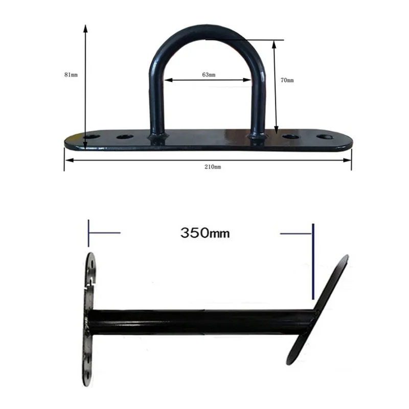 Wall-mounted Battle Rope Bracket Training Rope Holder Heavy-duty Rope Storage Rack Sandbag Hammock Wall Hook Fitness Accessories