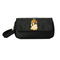 Doge Cute Dog pencil bag Women Cosmetic Cases Makeup Bag Child Girls Pencill Case Double Zipper pecill Bag Handbag Purse