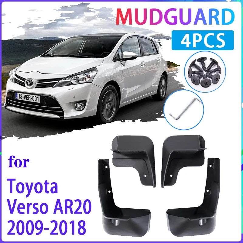 Car Mud Flaps for Toyota Verso 2009~2018 AR20 2010 2011 2012 2013 2014  Mudguard Splash Guards Fender Mudflaps Auto Accessories