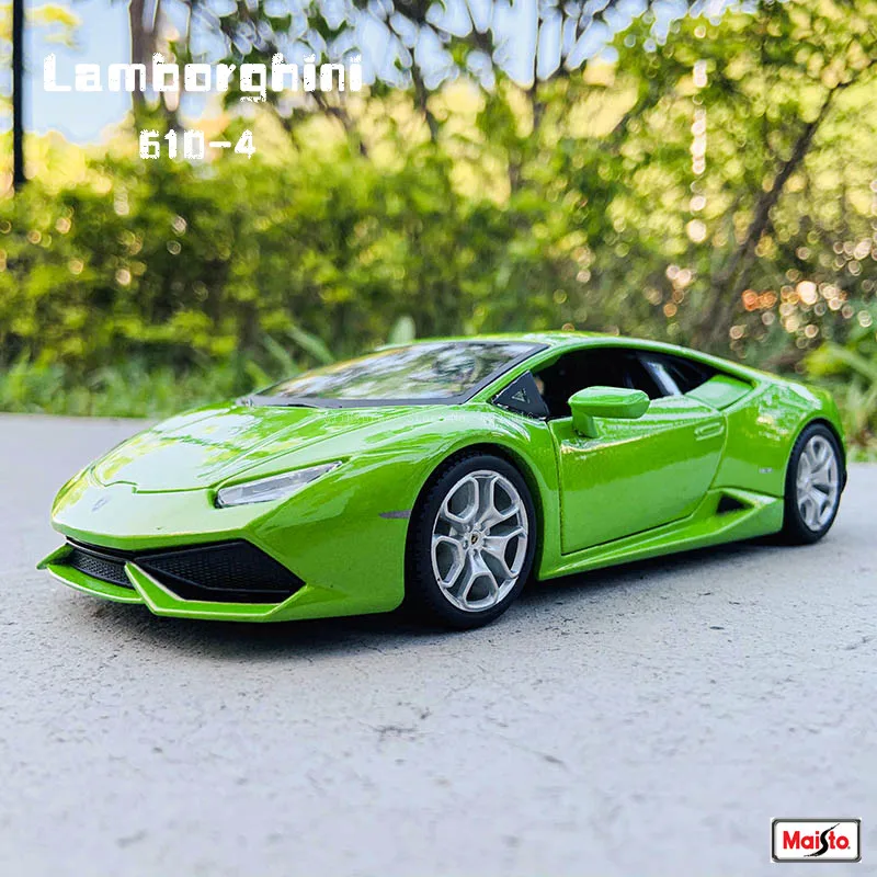 

Спортивная модель автомобиля Maisto 1:24 Lamborghini Hurricane 610-4 из сплава, декоративная коллекция, игрушечные инструменты, подарок