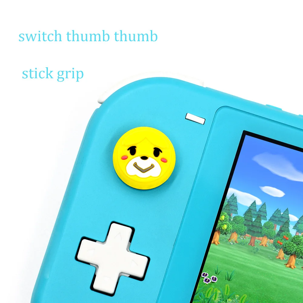 4 قطعة لطيف الحيوان المعابر ل Joy-Con المقود الإبهام قبضة غطاء علبة التناظرية عصا قبعات ل نينتندو التبديل/لايت غطاء حالات