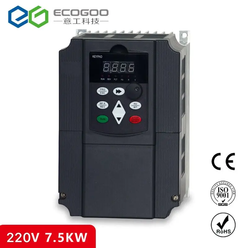 Imagem -06 - Mini Vfd Conversor de Frequência Variável Fases Inversor para Motor 220v 380v 0.75 1.5 kw Ski780