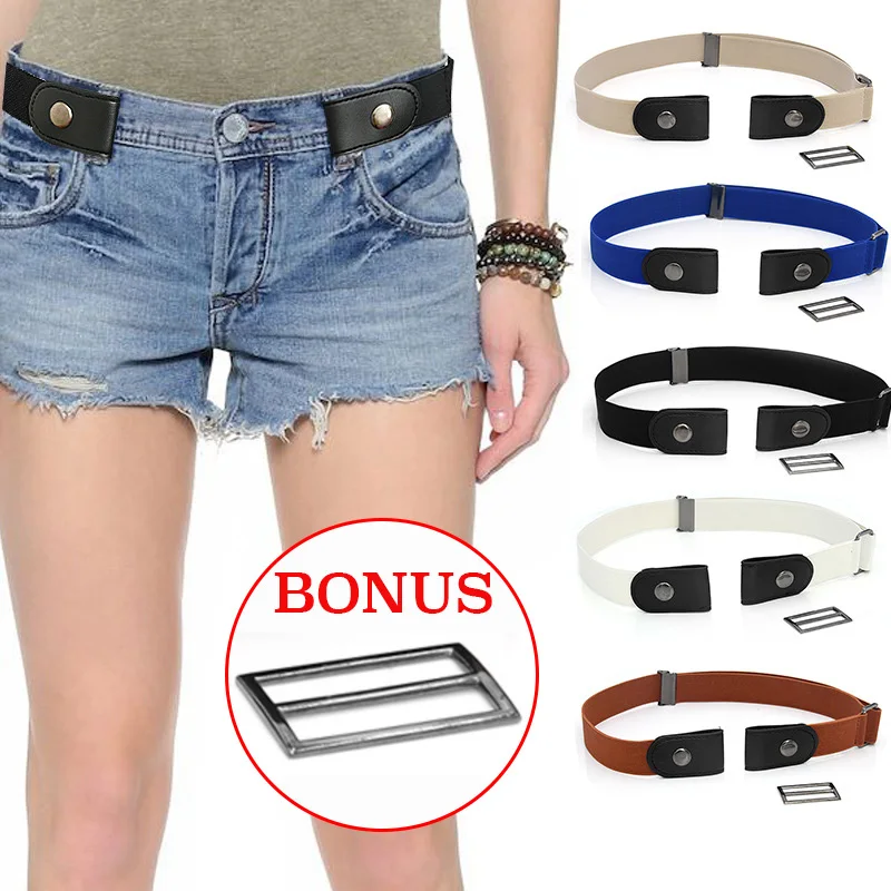 Easy Belt Without Buckle Elastic Belts For Women Stretch riem Men Jeans Cintos Extensible Kids Boys Girls Cinturon Mujer Strap