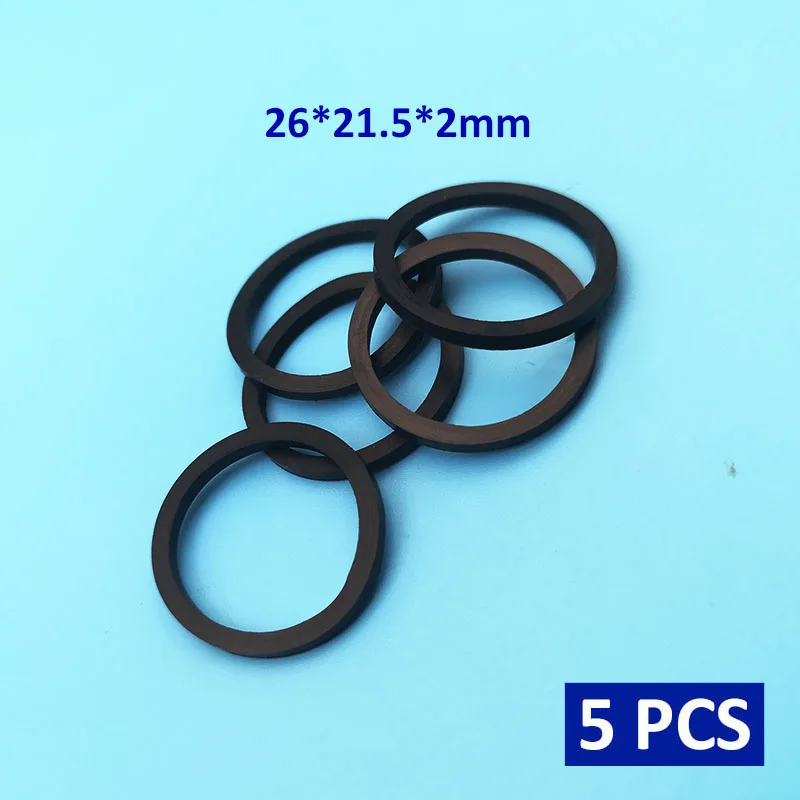 Wasourlf 5 Pieces Round Flat Gasket 35.5 26mm Diameter Pipe Machine Rubber Ring Hermetic Seal Water Bathroom Faucet Accessory