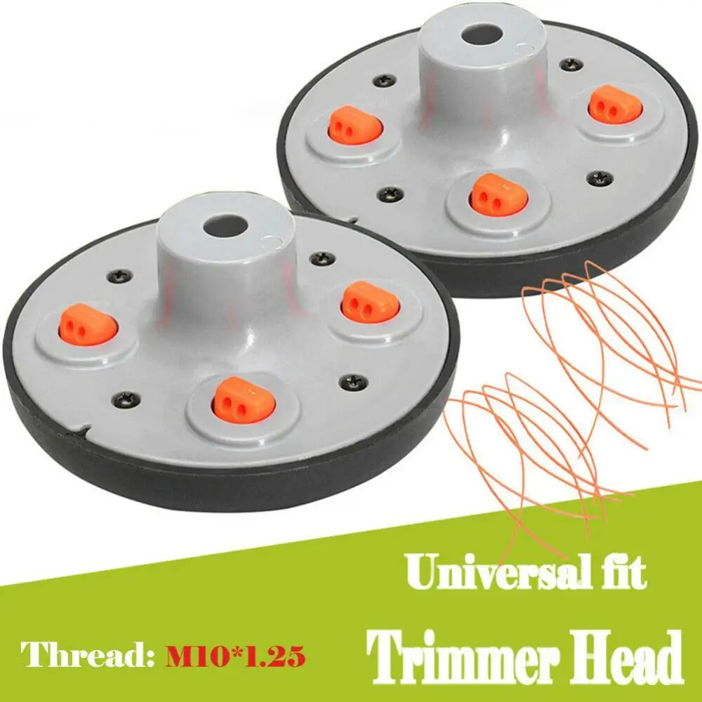 Hot Sales!!! 2Pcs Universal Strimmer Line String Trimmer Head for Pivotrim Gas Brush Cutter