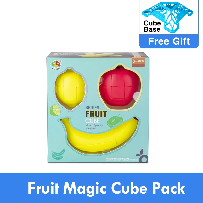 New Original FanXin Fruit Magic Cube Apple Banana Lemon Educational Toys for Children Brain Teaser Brithday Christmas Gift