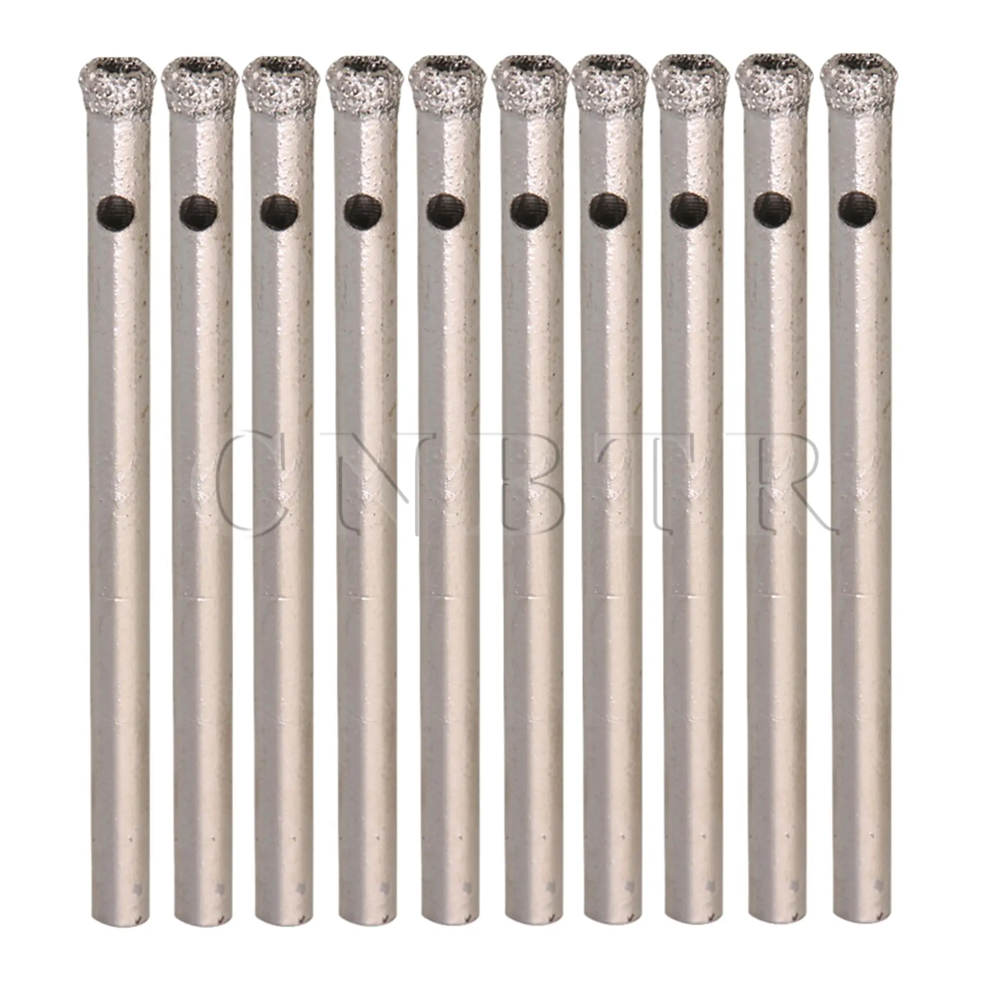 

CNBTR 10pcs 3.48mm Diamond Coated Hole Bit Core Drill Bits Glass Tile Marble Granite