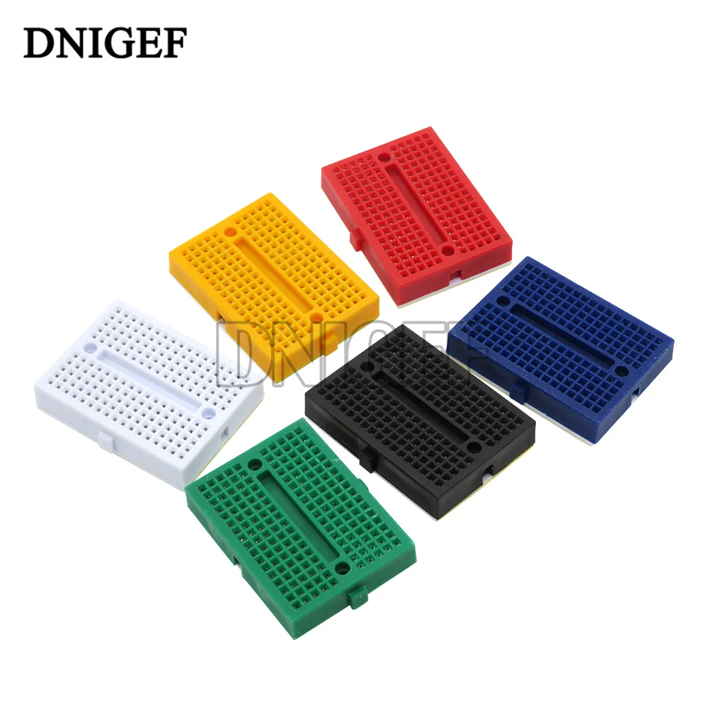 DNIGEF SYB-170 Mini Breadboard Solderless Prototyp 170 Tie-punkte PCB Test Board Sechs Farbe Breadboard