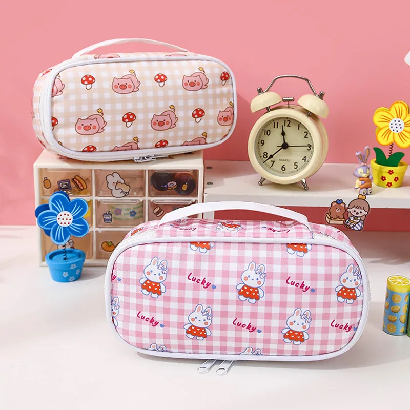 Flexible Big Pencil Case Pouch Bag Fabric Quality School Supplies Stationery Gift School Cute Pencil Box Pencilcase Pencil Bag