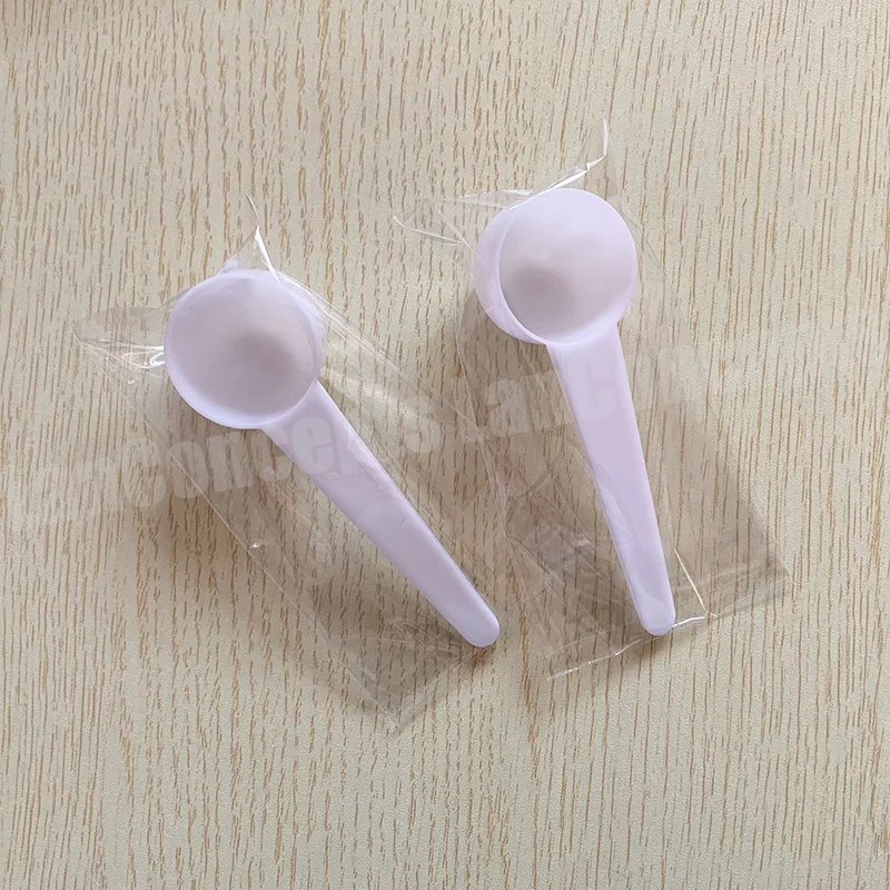 7.5g / 15ML with individually packed Plastic Measuring Scoop PP Spoon for medical milk powder - white 200pcs/lot Free shipping