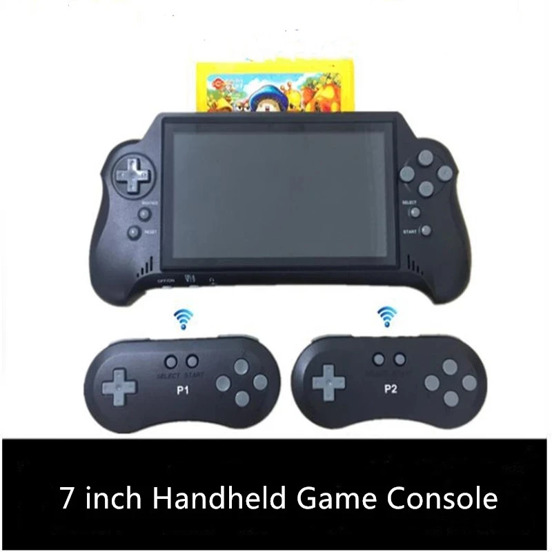 Coolbaby New Portable 7 inch Retro Handheld Game Console Built in 121 Game Support Wireless Controller TV Connection Children