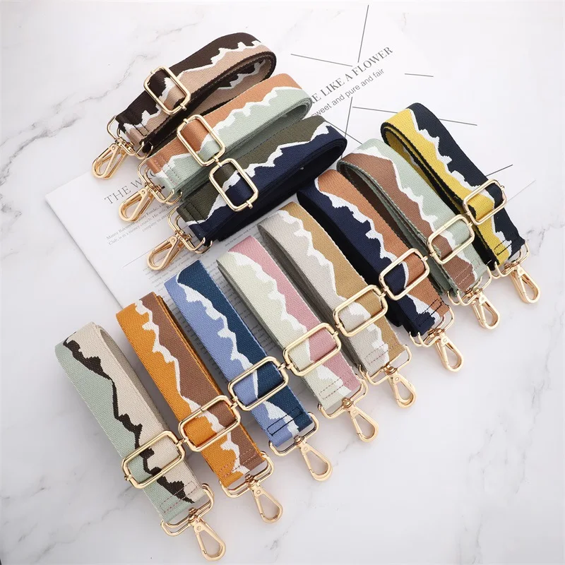 3.8cm Wide Women Bag Strap Replacement Crossbody Adjustable Handbag Purse Straps Ladies Messenger Bag Webbing Accessories