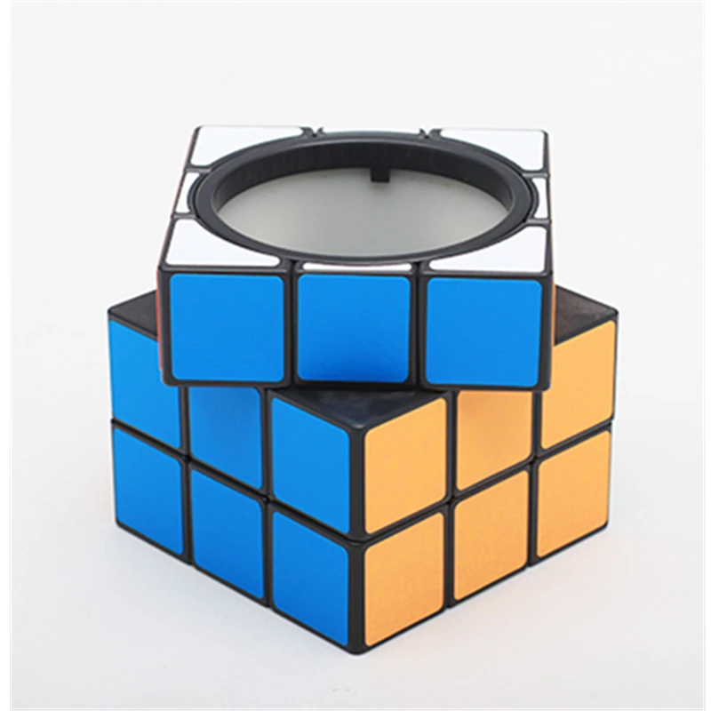 9.5cm caneta titular caso mealheiro 3x3x3 cubo mágico torção quebra-cabeça decoração do escritório presentes brinquedos para crianças adultos 9.5cm