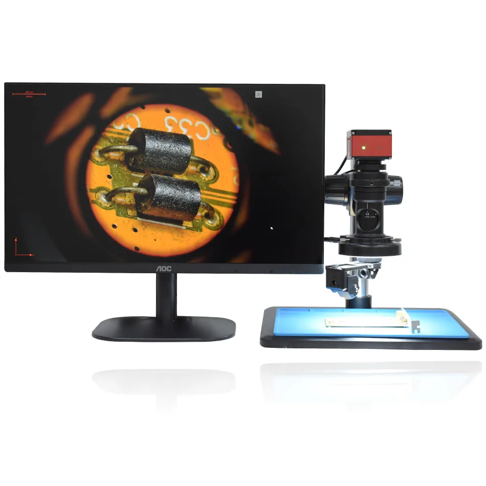 Full HD Sony Sensor IMX342 4K 1080P 2D 3D Inspection Microscope Industrial Electronic Video Precision Measuring Magnifier