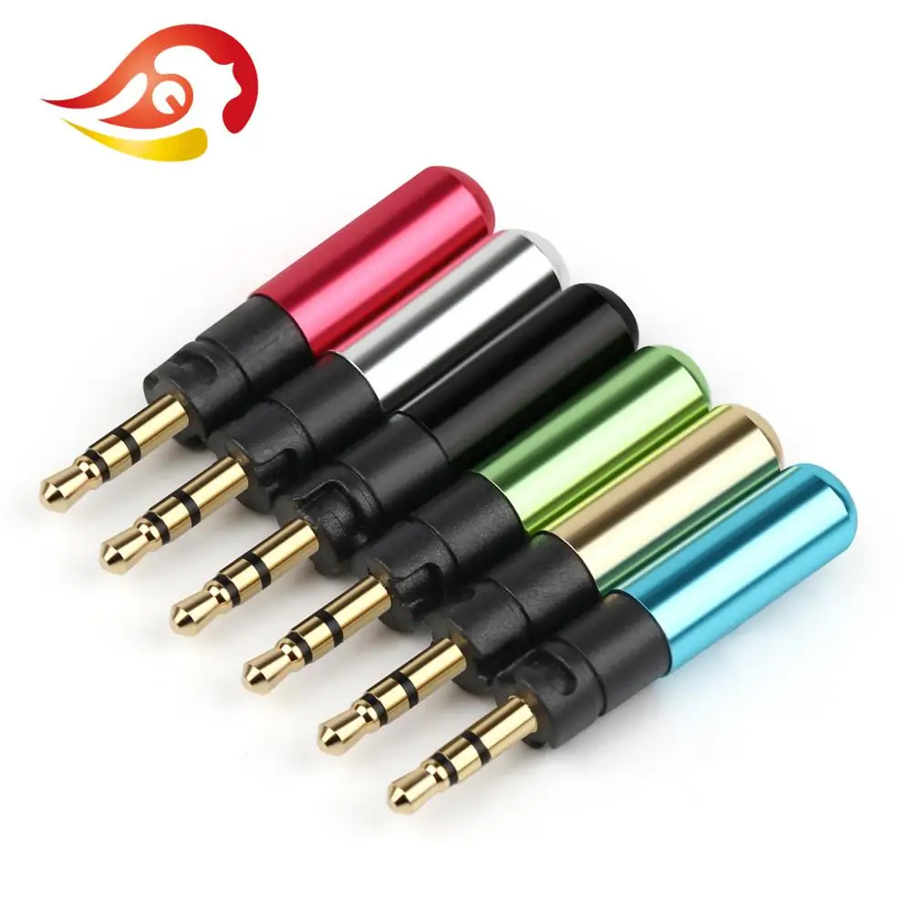 QYFANG 2.5mm 3 Pole Stereo Audio Jack Earphone Plug Bright Colorful Adapter Connector For Dynamic Bass-Driven Momentum Headset