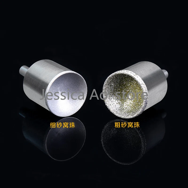 3-20mm 80/600 Grit Diamond Grinding Head for Beads Balls Polishing Fine/Coarse Sand Cylinder Rotary Burr Beads Abrasive Tools