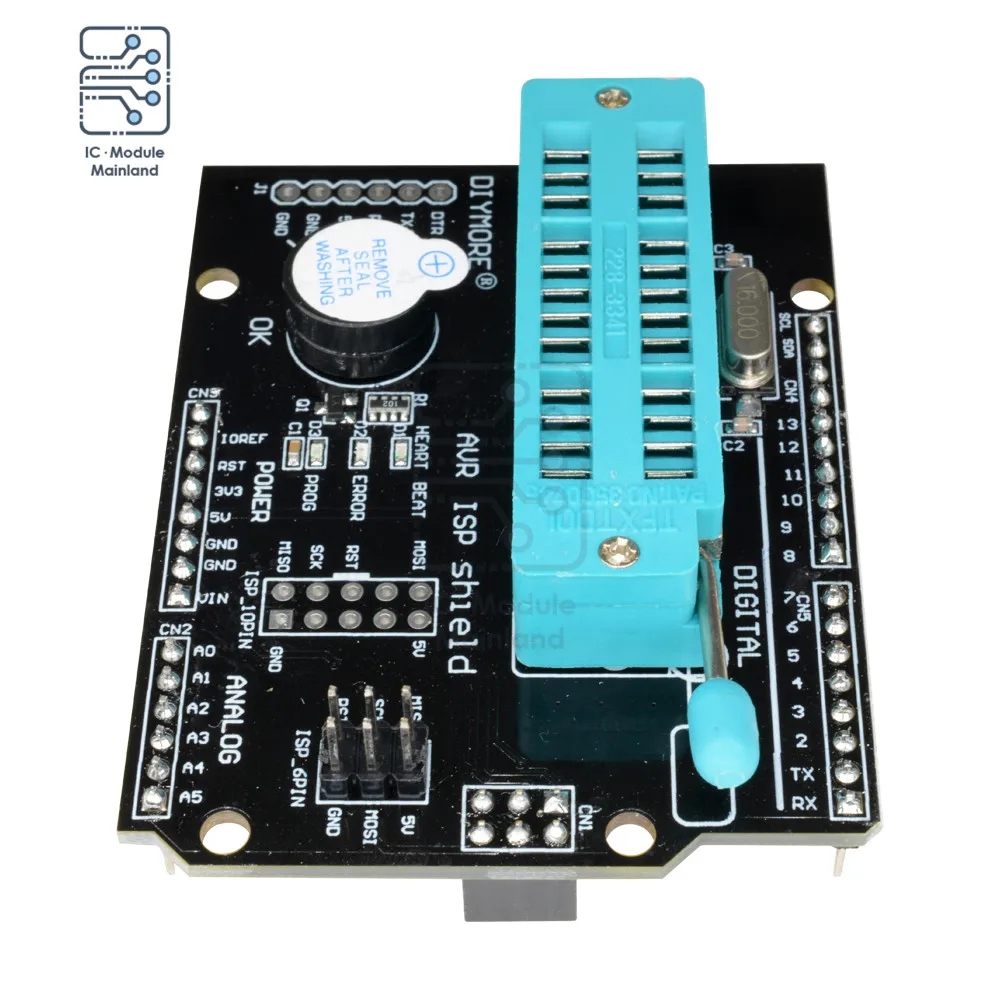 AVR ISPUniversal 프로그래머 확장 보드 쉴드 버닝 부트 로더, Atmega 328p 모듈, Arduino R3 용 LED 표시기 포함