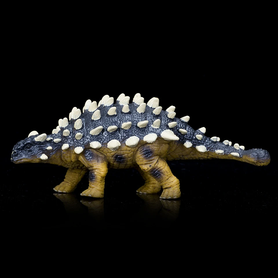 Hitwo statische feste Dinosaurier realistische Figuren lebensechte Ankylo saurus Modell perfekte Dekoration für Party bevorzugung Kinderspiel zeug Geschenk – Detail 5